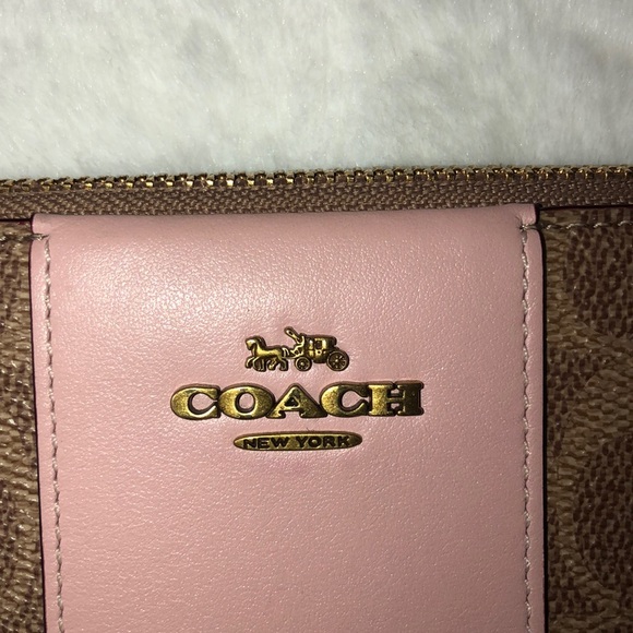 Coach signature Coated Canvas Colorblock Wallet - Picture 6 of 6